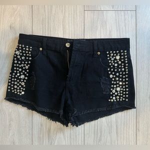 Forever 21 studded shorts